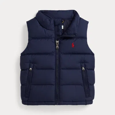Ralph Lauren Babies'  Quilted Down Vest In Blue