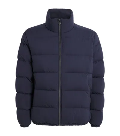 Ralph Lauren Harmon Quilted Down Jacket In Blue