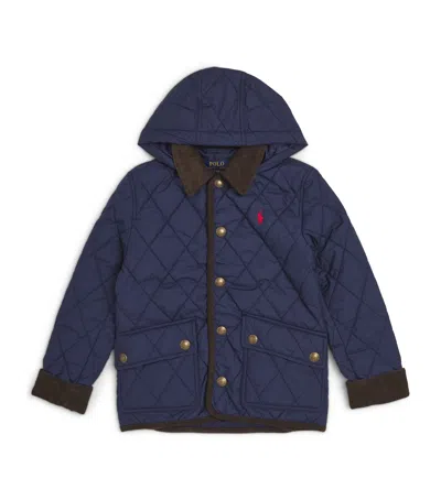 RALPH LAUREN QUILTED HOODED BARN JACKET