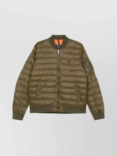 Ralph Lauren Quilted Jackets Long Sleeves In Brown