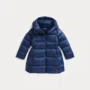 Polo Ralph Lauren Kids' Quilted Long Jacket In Blue