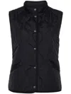 Ralph Lauren Quilted Padded Gilet In Blue