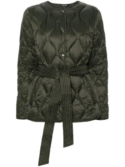 Ralph Lauren Quilted Puffer Jacket In Green
