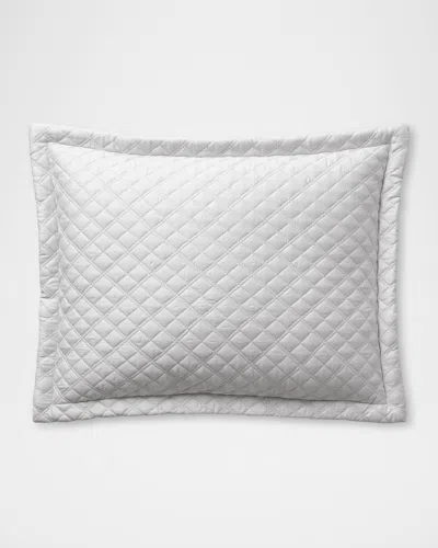 Polo Ralph Lauren Quilted Sateen Argyle Standard Sham In Gray