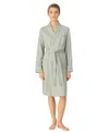 Ralph Lauren Quilted Shawl Collar Short Robe In Heather Grey