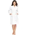 Ralph Lauren Quilted Shawl Collar Short Robe In White