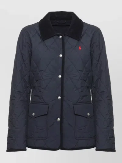 Ralph Lauren Quilted Short Jacket In Blue