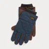 Polo Ralph Lauren Quilted Touch Screen Field Gloves In Hunter Navy