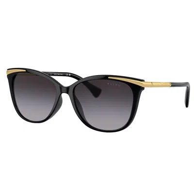 Polo Ralph Lauren Ra 5309u 50018g 55mm Womens Square Sunglasses In Shiny Black