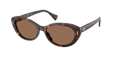 Ralph Lauren Ra5350u 500373 Women's Sunglasses Tortoiseshell Size 53 In Brown