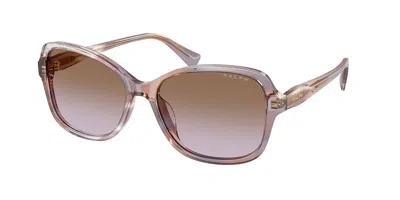 Ralph Lauren Ra5351u 634068 Women's Sunglasses Brown Size 57 In Gray