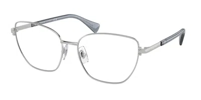 Ralph Lauren Ra6060 9001 Women's Glasses Silver Size 54 - Free Lenses - Blue Light Block Available In Metallic