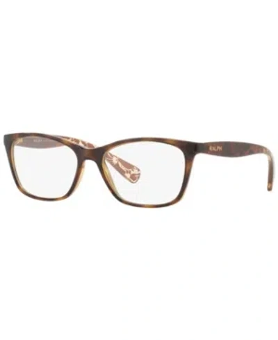 Ralph Lauren Ra7071 Women's Cat Eye Eyeglasses In Dark Havan