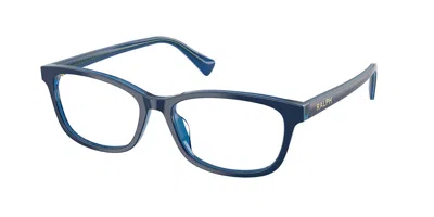 Ralph Lauren Ra7194u 6348 Women's Glasses Blue Size 53 - Free Lenses - Blue Light Block Available In Brown