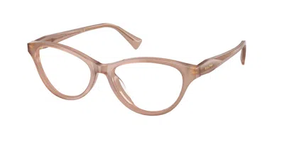 Ralph Lauren Ra7197u 6114 Women's Glasses Brown Size 53 - Free Lenses - Blue Light Block Available In Neutral