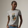Ralph Lauren Bear Graphic Print Tshirt With Short Sleeves