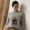 Ralph Lauren Racing Green Trench Polo Bear Sweater