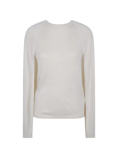Ralph Lauren Sweater Round Neck Pullover In White