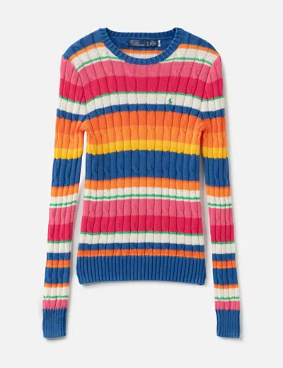 Ralph Lauren Rainbow Cable Knit In Multi
