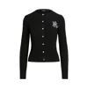 Ralph Lauren Ralhan Long Sleeve Cardigan In Black