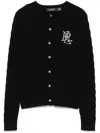 Ralph Lauren Ralhan Long Sleeve Cardigan In Black
