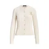 Ralph Lauren Ralhan Long Sleeve Cardigan In Beige