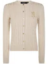 Ralph Lauren "ralhan" Long Sleeve Cardigan In White