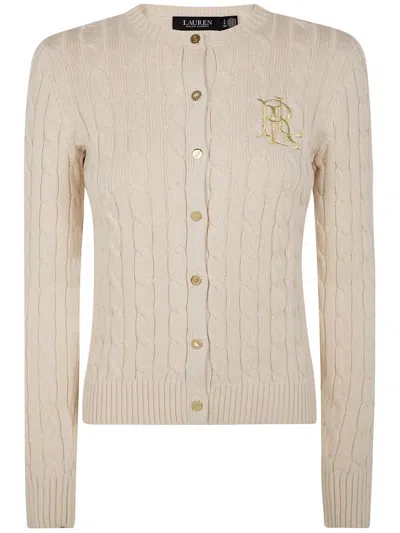 Ralph Lauren "ralhan" Long Sleeve Cardigan In White