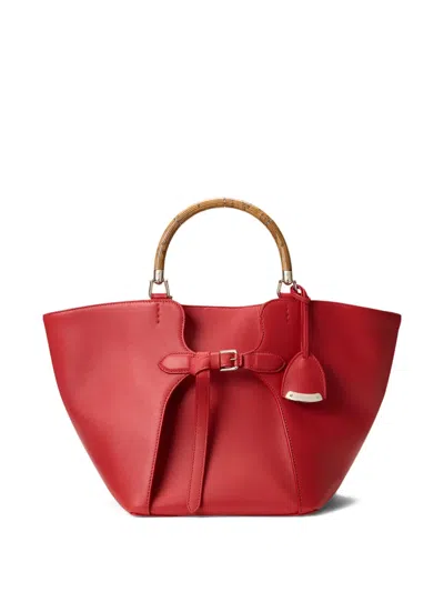 Ralph Lauren Ralph Calfskin Tote Bag In Red