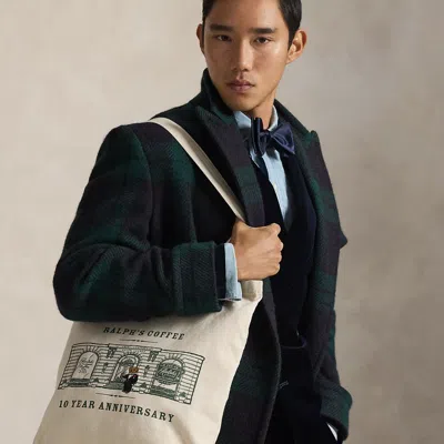 Polo Ralph Lauren Ralph's Coffee 10th Anniversary Tote In Natural Multi