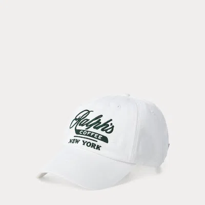 Polo Ralph Lauren Ralph's Coffee Ball Cap In White