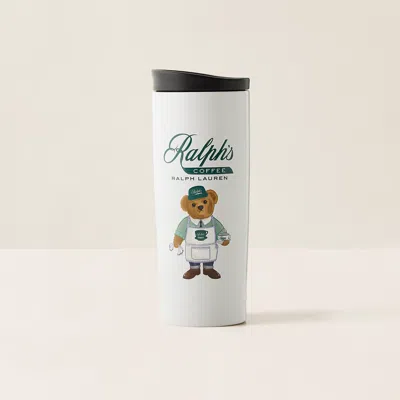 Ralph Lauren Ralph's Coffee Barista Polo Bear Tumbler In Green/white In Multi