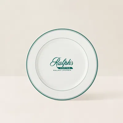 Ralph Lauren Ralph's Coffee Dessert Plate In Green/white
