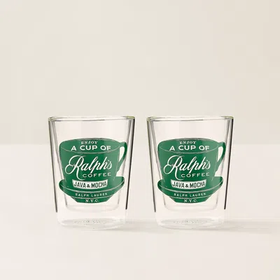 Polo Ralph Lauren Ralph's Coffee Latte Cup Set In Clear