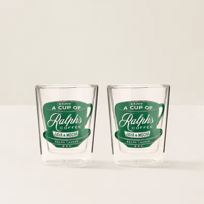 Ralph Lauren Ralph's Coffee Latte Cup Set In Clear In Multi