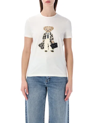 Ralph Lauren Spring Polo Bear T-shirt In White