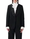 Ralph Lauren Sutton Slim Grain De Poudre Tuxedo Jacket In Black
