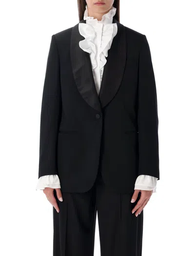 Ralph Lauren Sutton Slim Grain De Poudre Tuxedo Jacket In Black