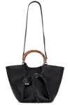 Ralph Lauren Leather Ralph Tote Bag In Black