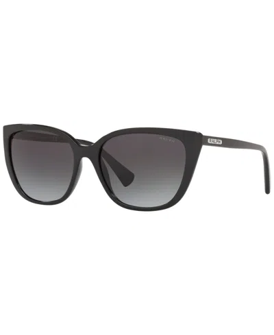 Ralph Lauren Ralph Women's Polarized Sunglasses, Ra5274 56 In Shiny Black,polar Gradient Grey