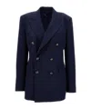 Ralph Lauren Ramona Double-breasted Blazer In Blue