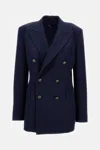 Ralph Lauren Ramona Double-breasted Blazer In Blue