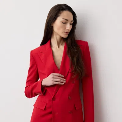 Ralph Lauren Ramona Wool-blend Jacket In Bright Red