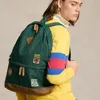 Ralph Lauren Ranger Suede-trim Backpack In Green