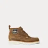 Ralph Lauren Ranger Suede Workboot In Brown