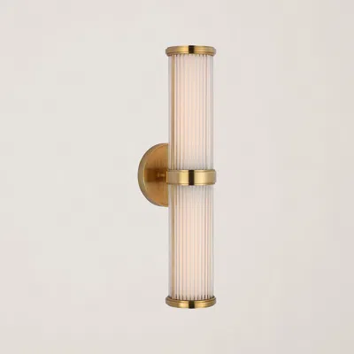 Ralph Lauren Ranier Double Bath Sconce In Gold