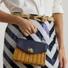 Ralph Lauren Rattan & Leather Small Farrah Satchel