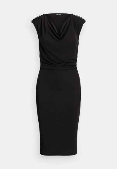 Ralph Lauren Rechlee Sleeveless Day Dress In Black