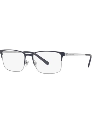 Ralph Lauren Rectangle Men's Eyeglasses, Rl5119 In Blue,silver
