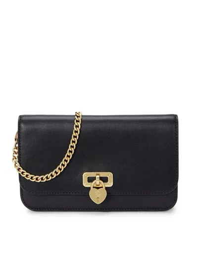 Ralph Lauren Rectangular Black Leather Clutch